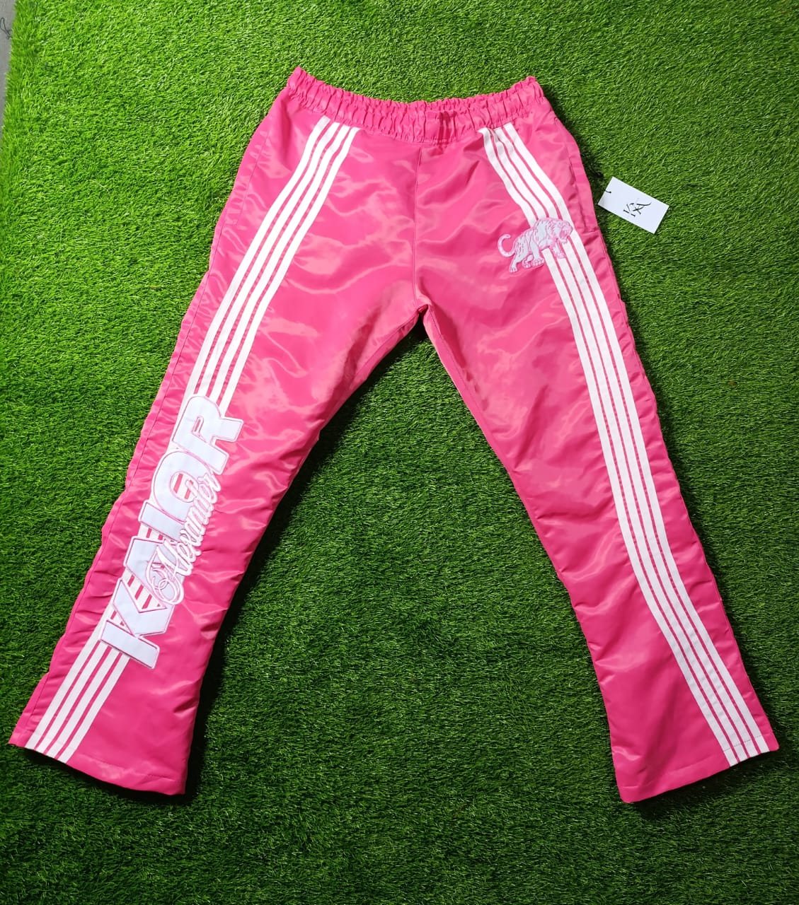 Pink Signature Nylon Pants